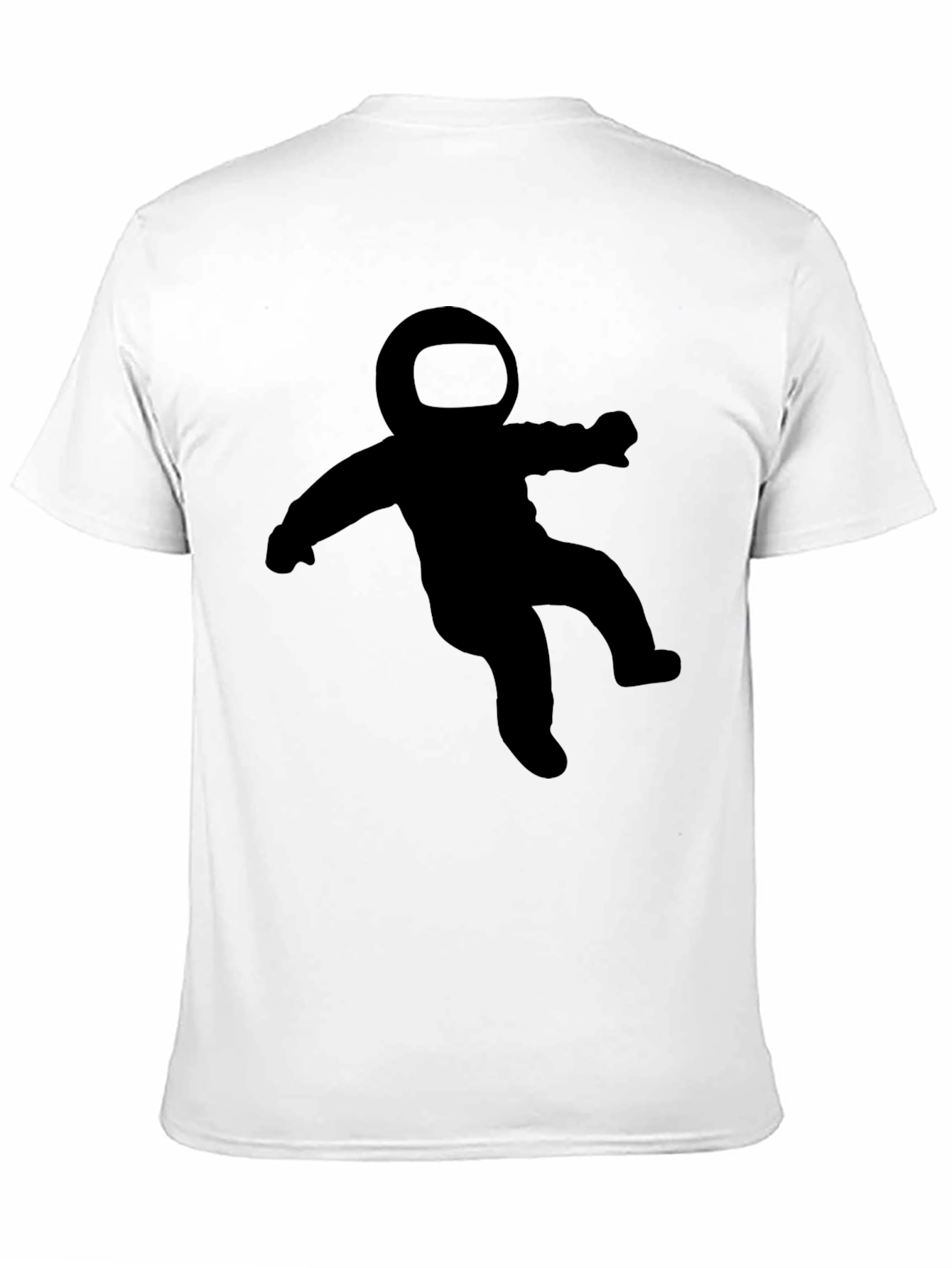 Astronaut Graphic Tee - Black Crew Neck T-Shirt