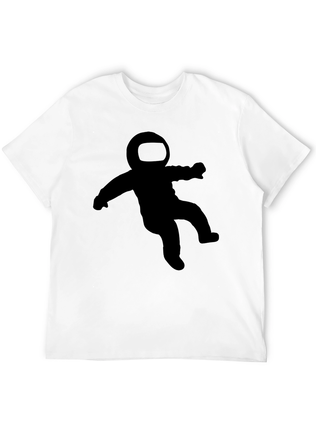 Astronaut Graphic Tee - Black Crew Neck T-Shirt