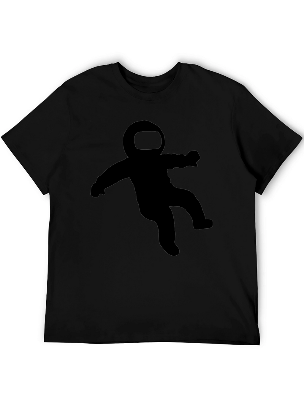 Astronaut Graphic Tee - Black Crew Neck T-Shirt