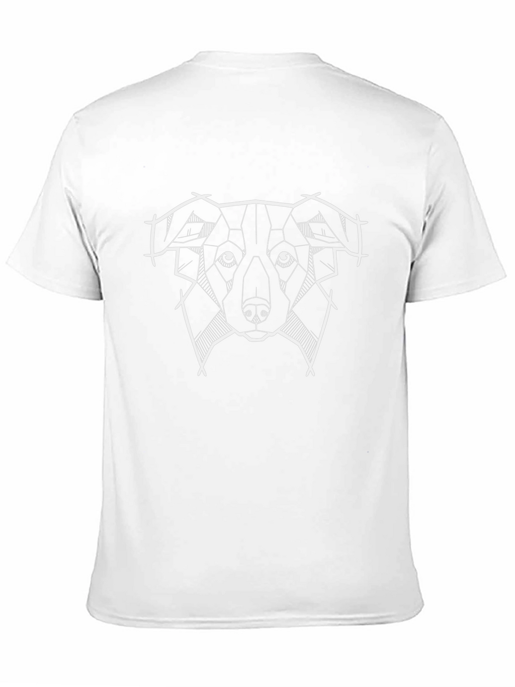 Geometric Dog Graphic T-Shirt - Modern Canine Tee
