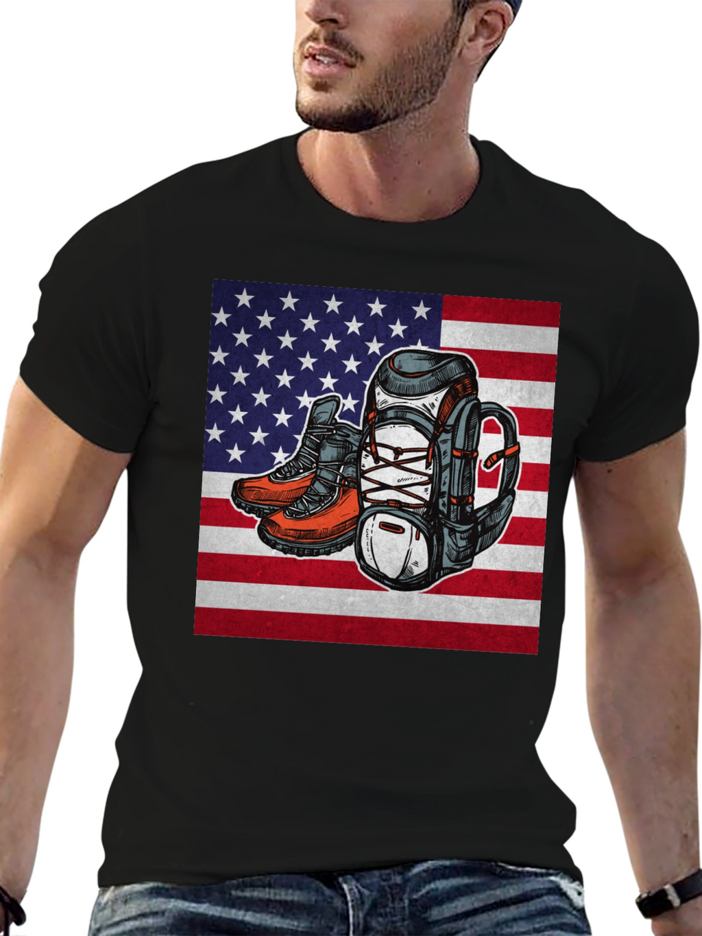 American Pride Hiking T-Shirt