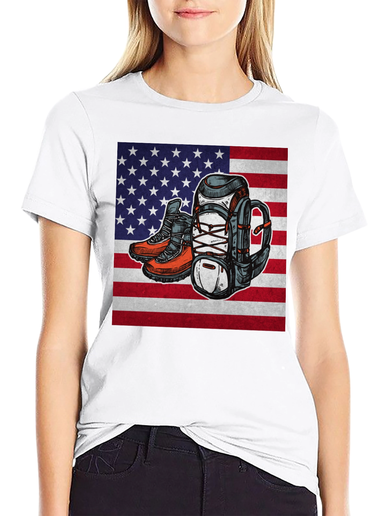 American Pride Hiking T-Shirt