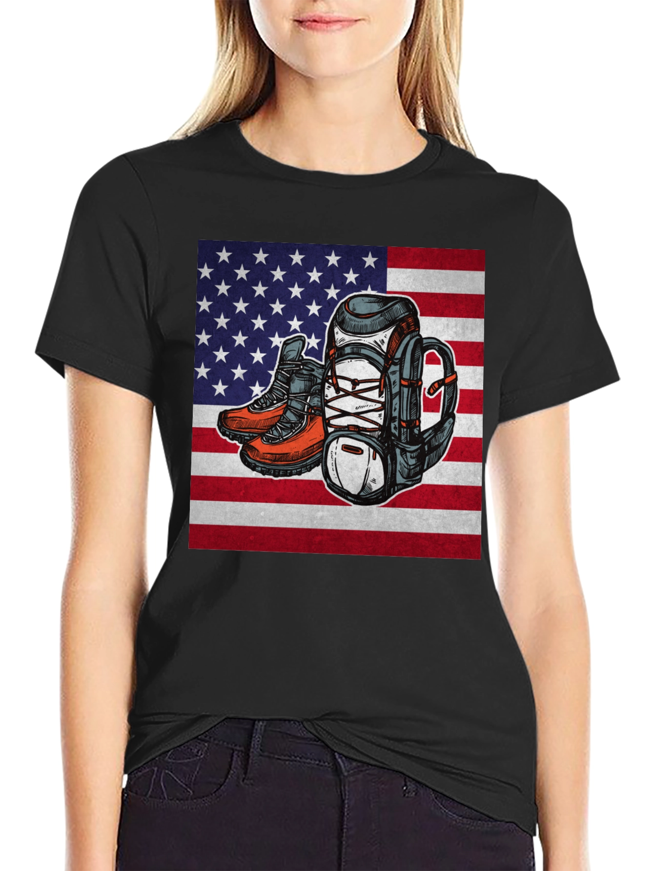 American Pride Hiking T-Shirt