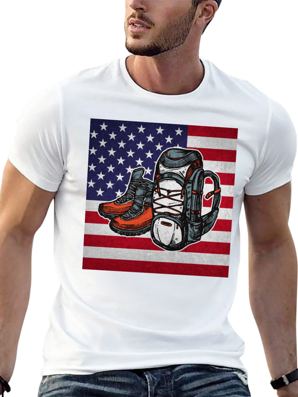 American Pride Hiking T-Shirt