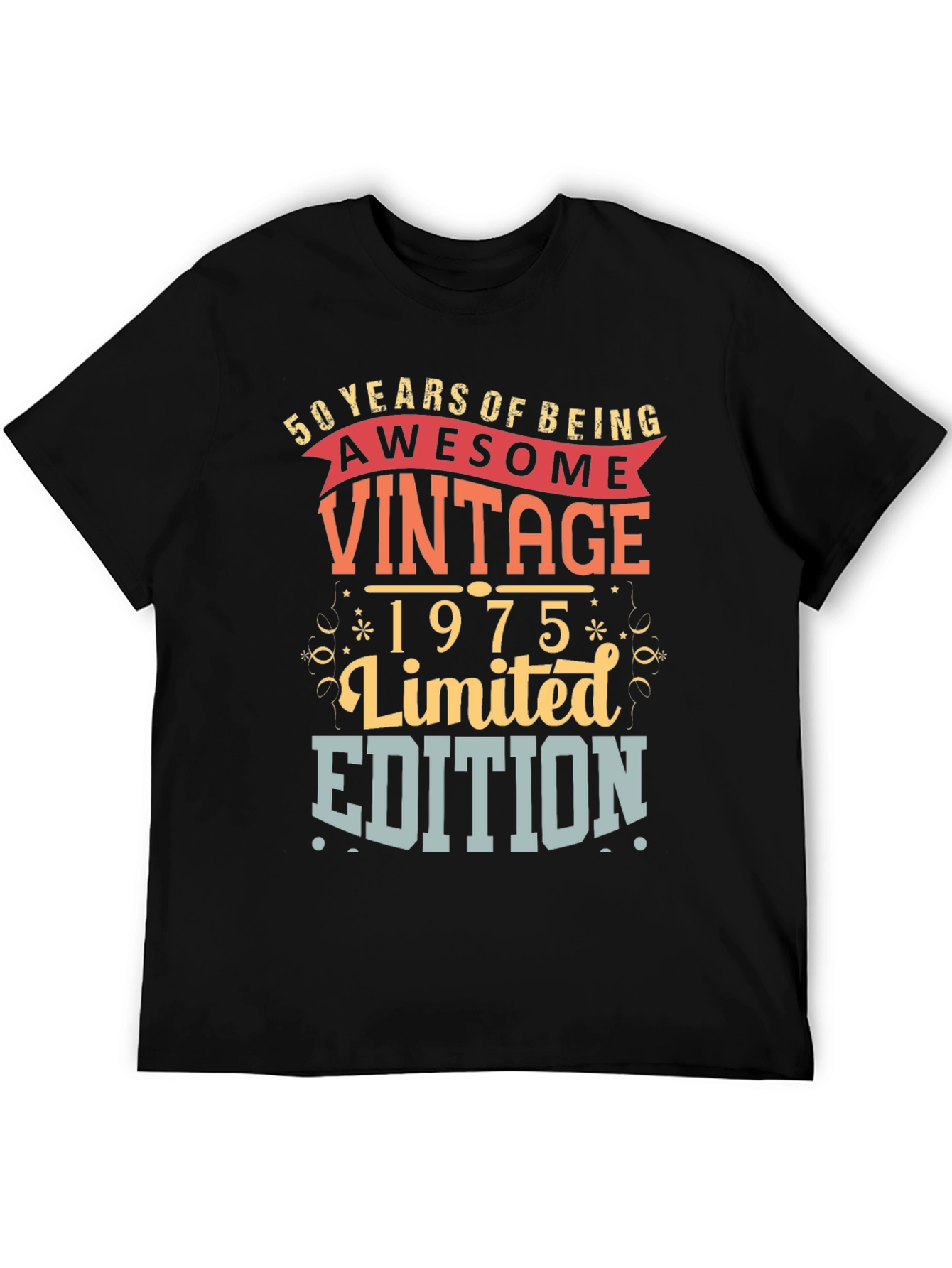 Vintage 1975 Limited Edition Birthday T-Shirt