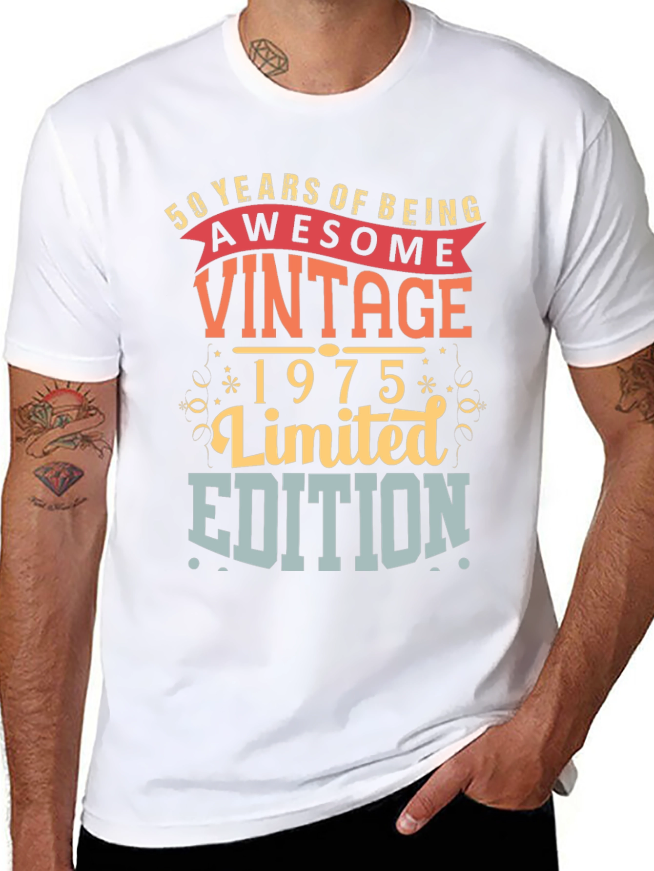Vintage 1975 Limited Edition Birthday T-Shirt