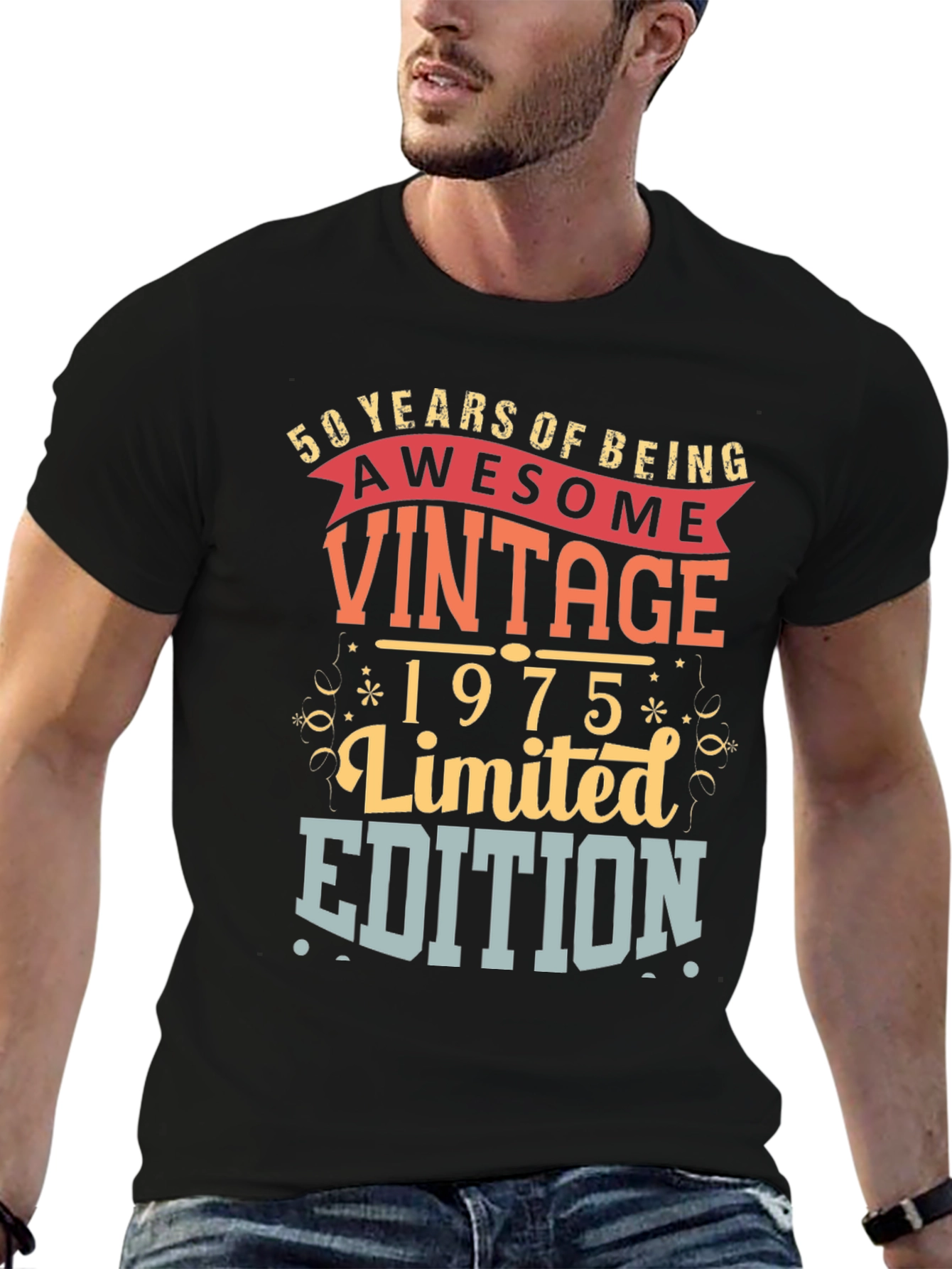 Vintage 1975 Limited Edition Birthday T-Shirt