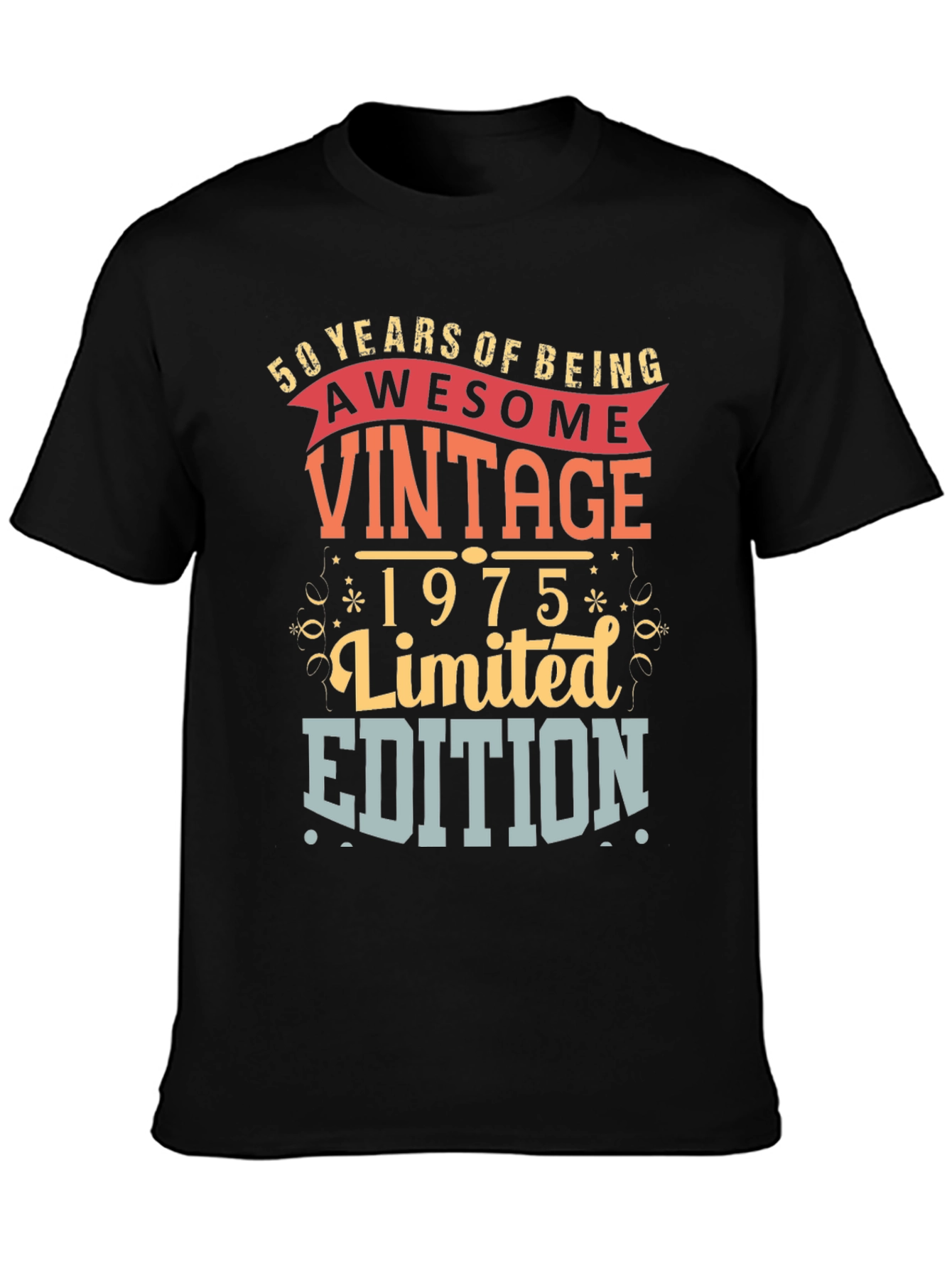 Vintage 1975 Limited Edition Birthday T-Shirt