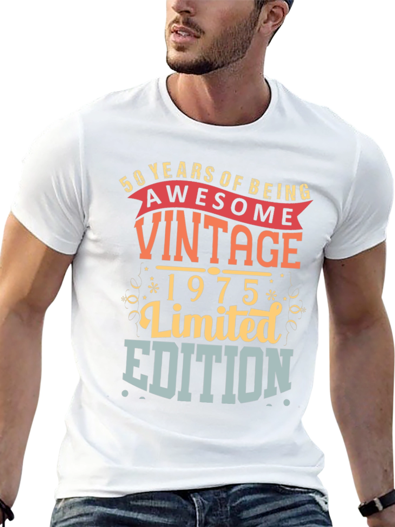 Vintage 1975 Limited Edition Birthday T-Shirt