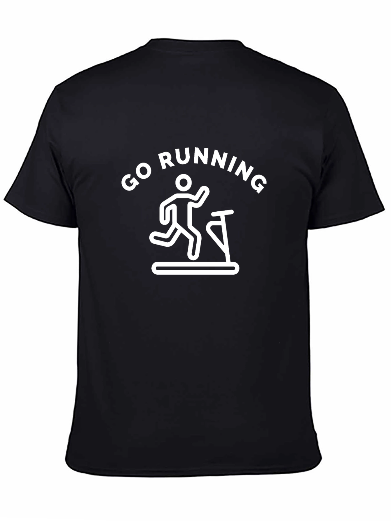 Go Running Graphic Tee - Black Cotton Blend