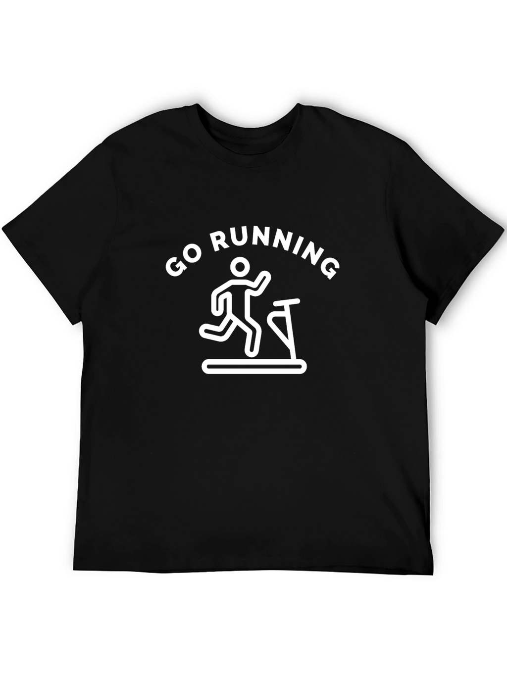 Go Running Graphic Tee - Black Cotton Blend