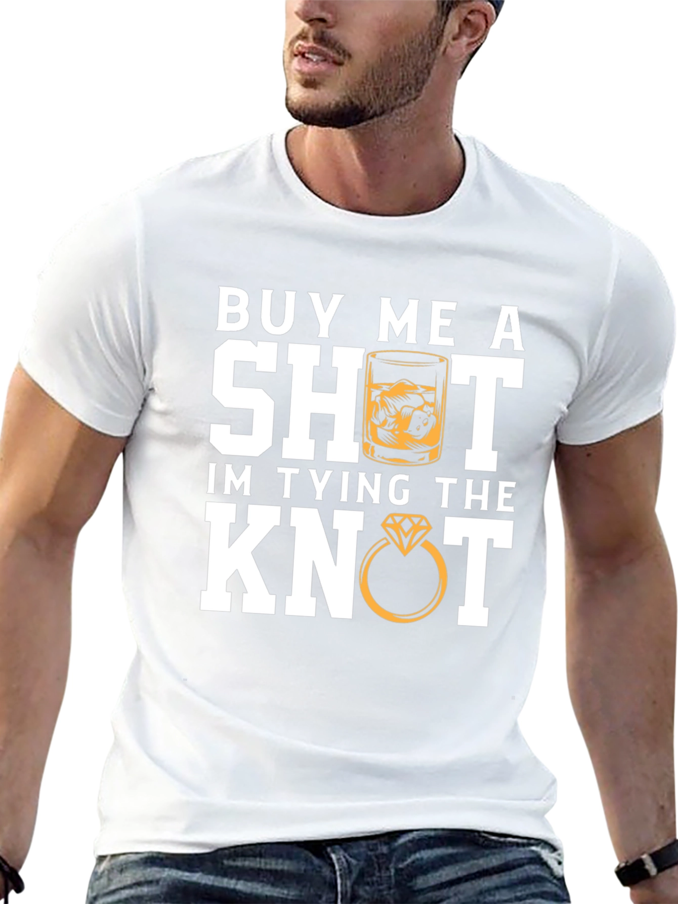 Buy Me A Shot T-Shirt: Tying The Knot Groom Tee