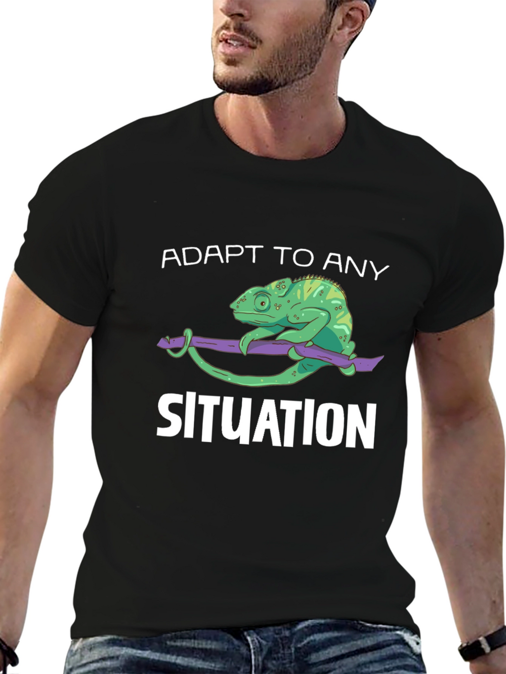 Adapt to Any Situation Chameleon Graphic Tee