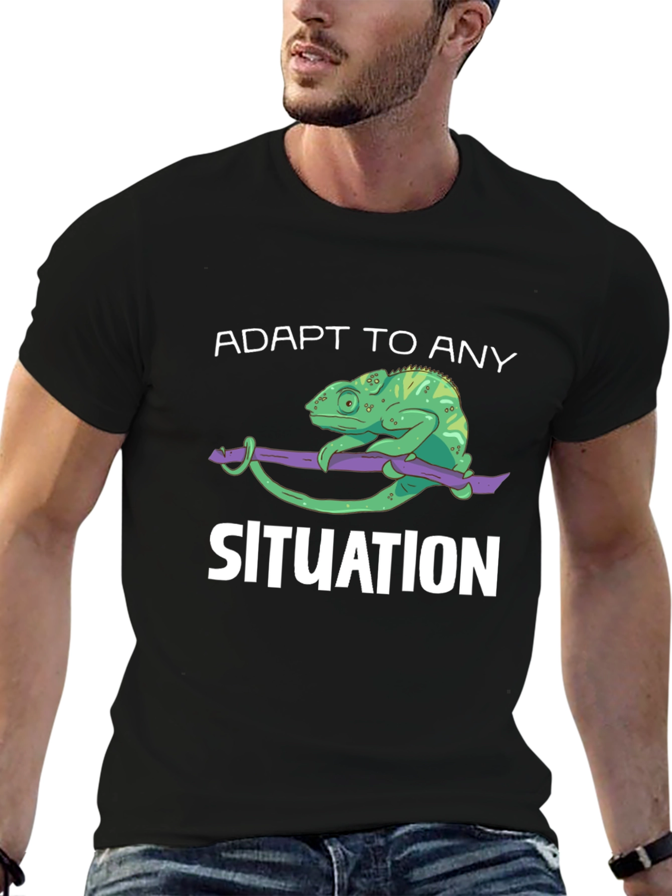 Adapt to Any Situation Chameleon Graphic Tee