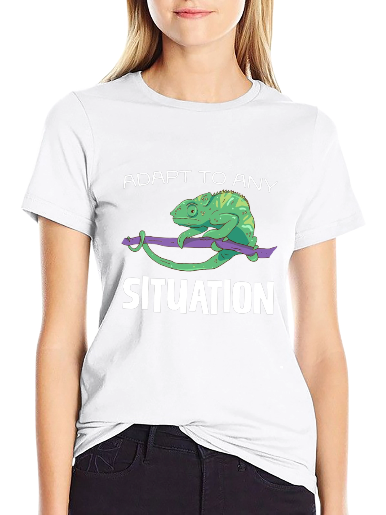 Adapt to Any Situation Chameleon Graphic Tee