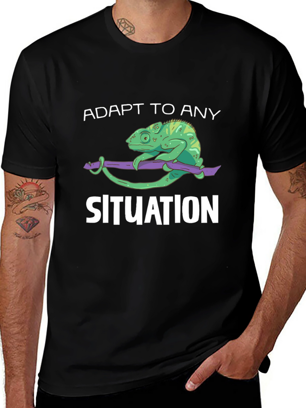 Adapt to Any Situation Chameleon Graphic Tee