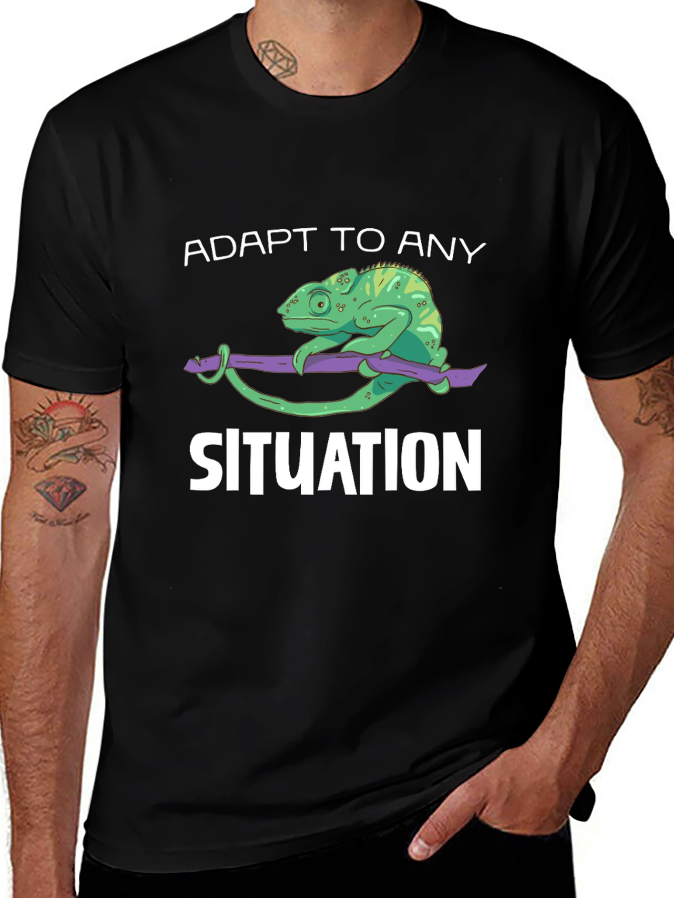 Adapt to Any Situation Chameleon Graphic Tee