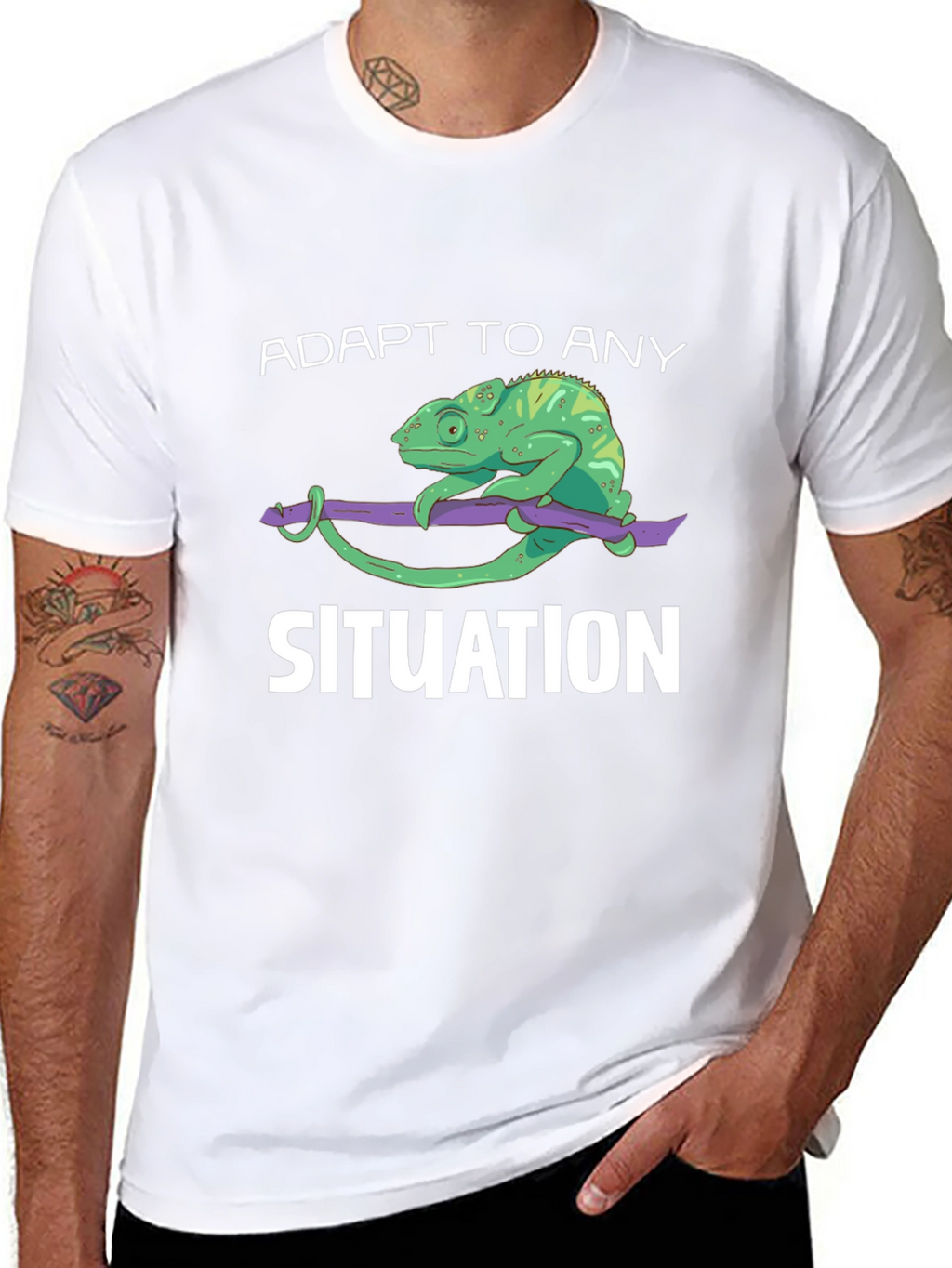Adapt to Any Situation Chameleon Graphic Tee
