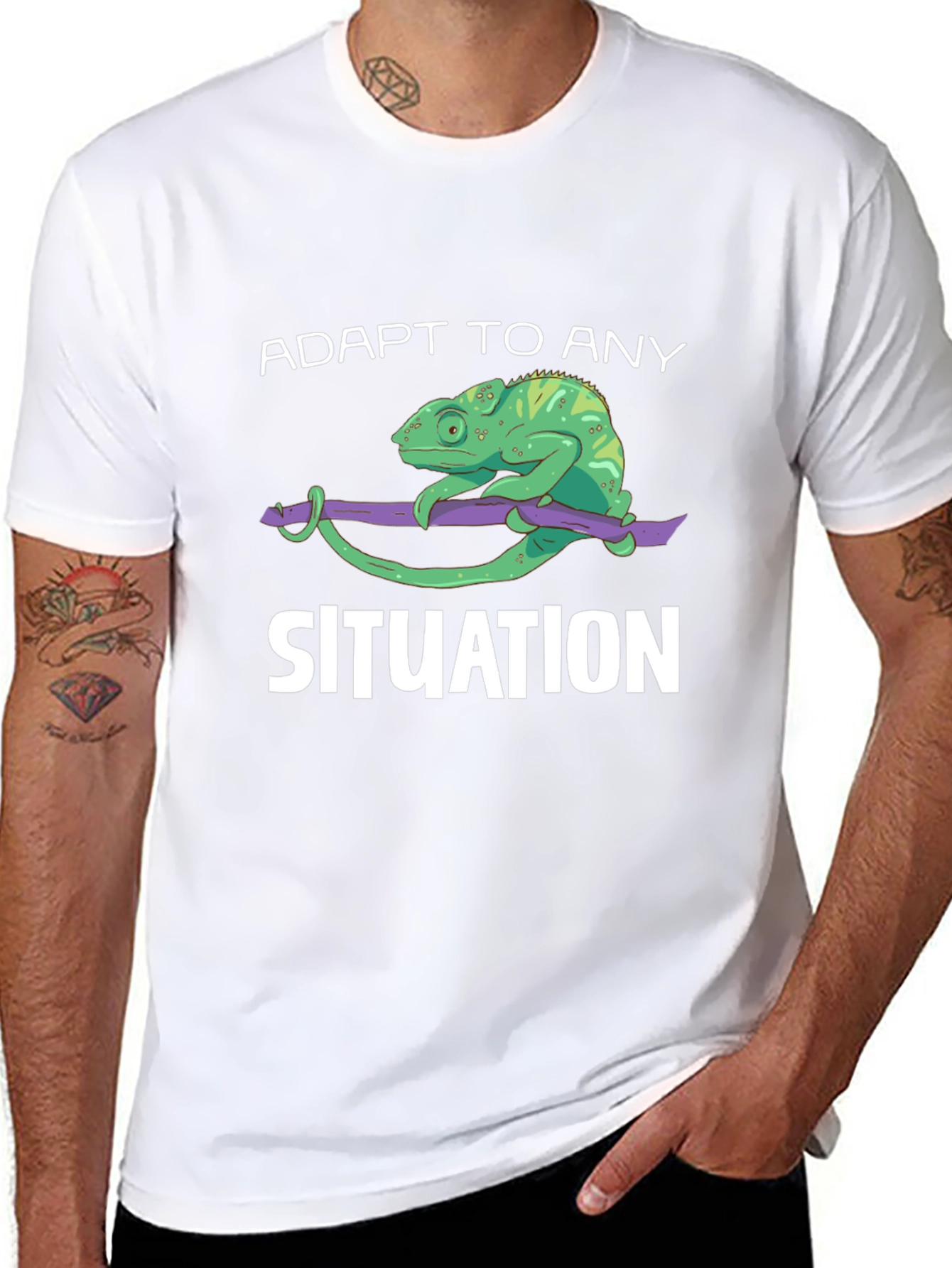 Adapt to Any Situation Chameleon Graphic Tee