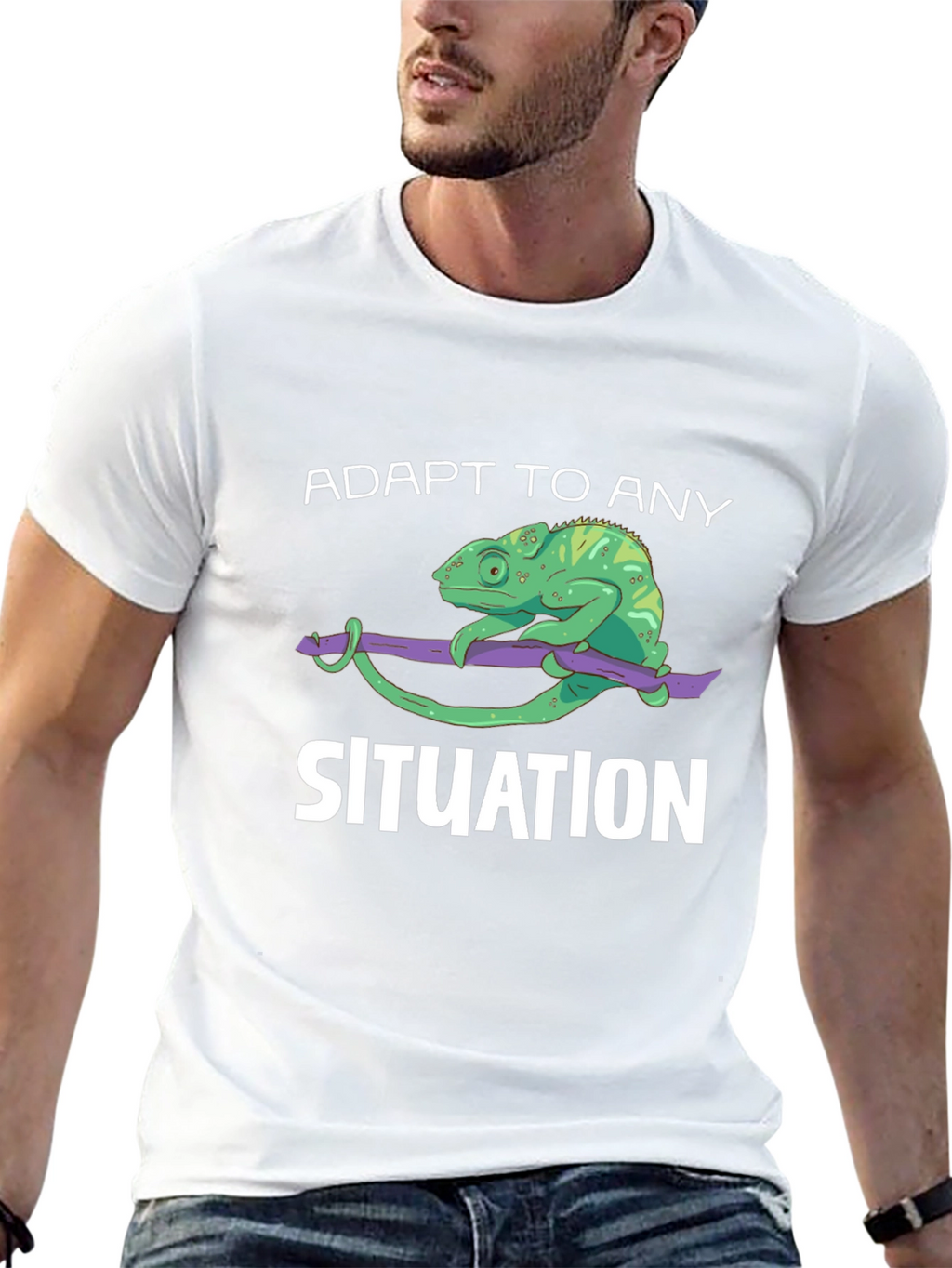 Adapt to Any Situation Chameleon Graphic Tee