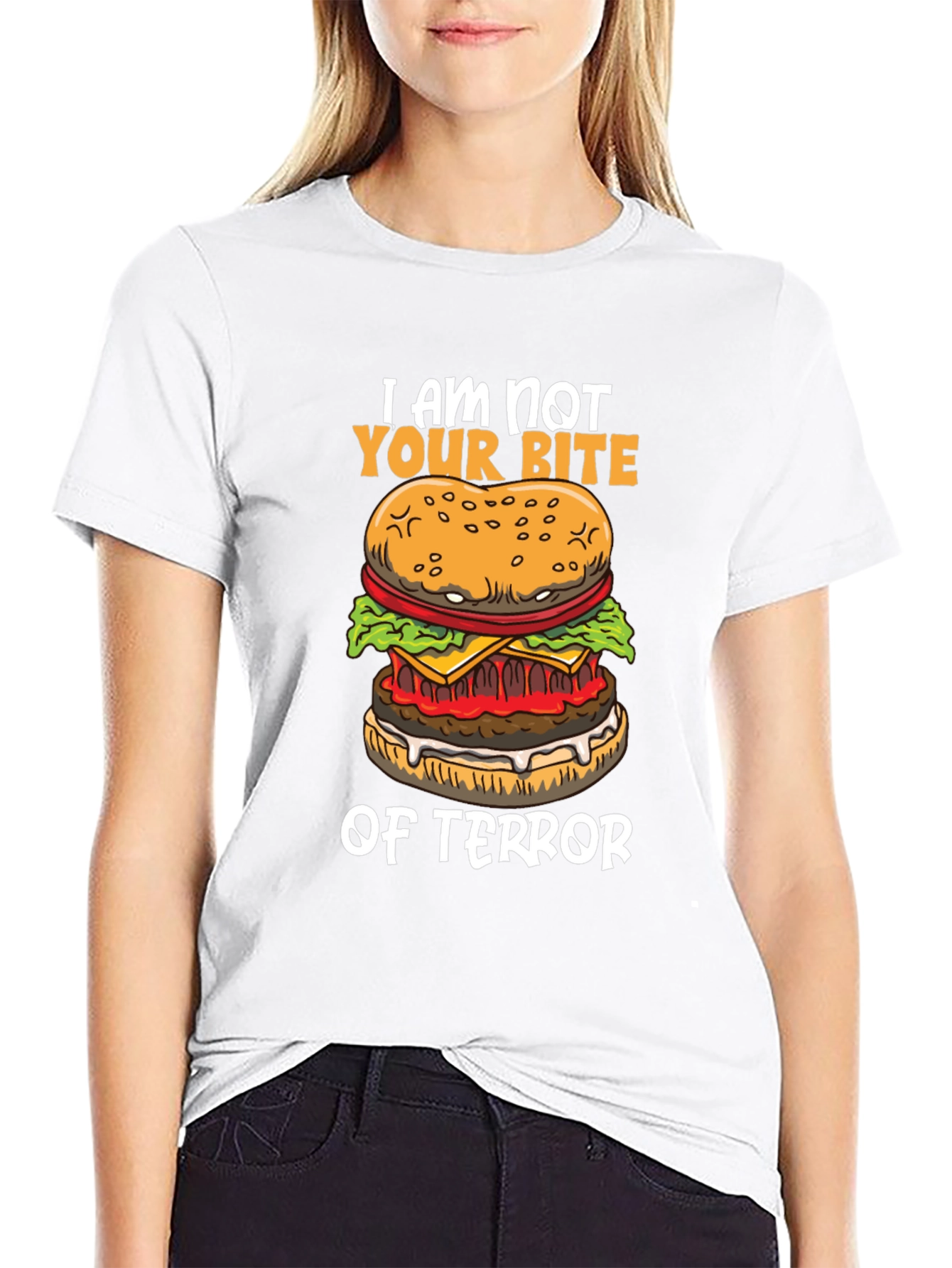 I Am Not Your Bite of Terror Burger Graphic T-Shirt