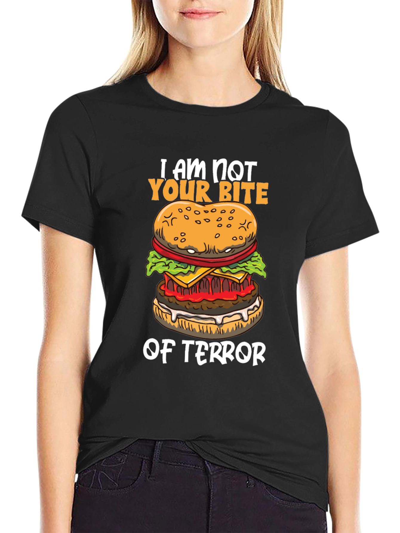 I Am Not Your Bite of Terror Burger Graphic T-Shirt