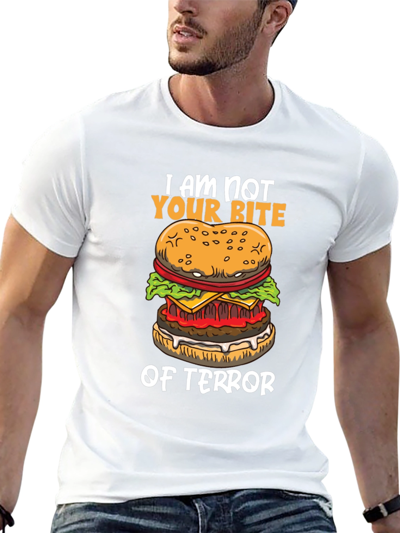 I Am Not Your Bite of Terror Burger Graphic T-Shirt