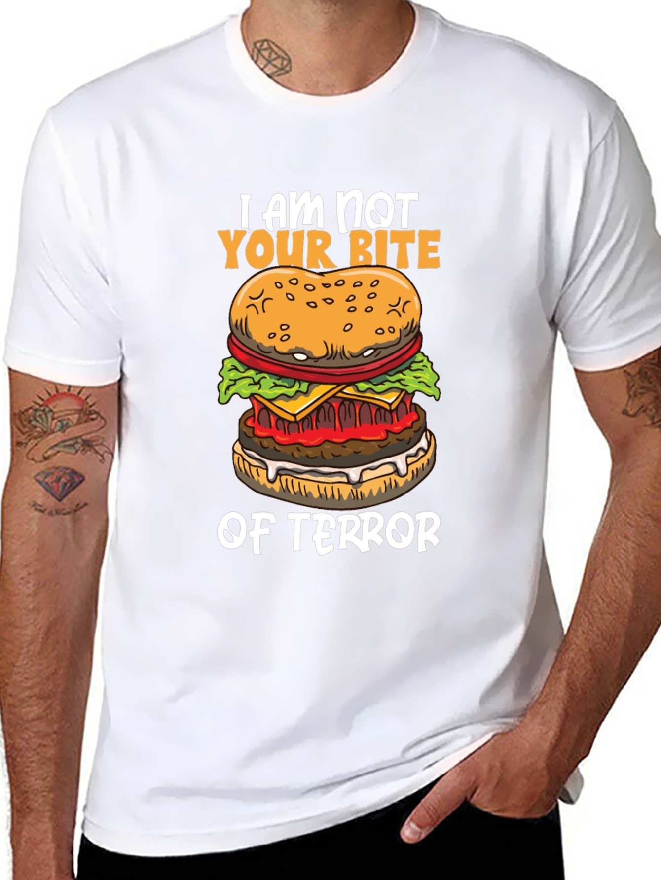 I Am Not Your Bite of Terror Burger Graphic T-Shirt