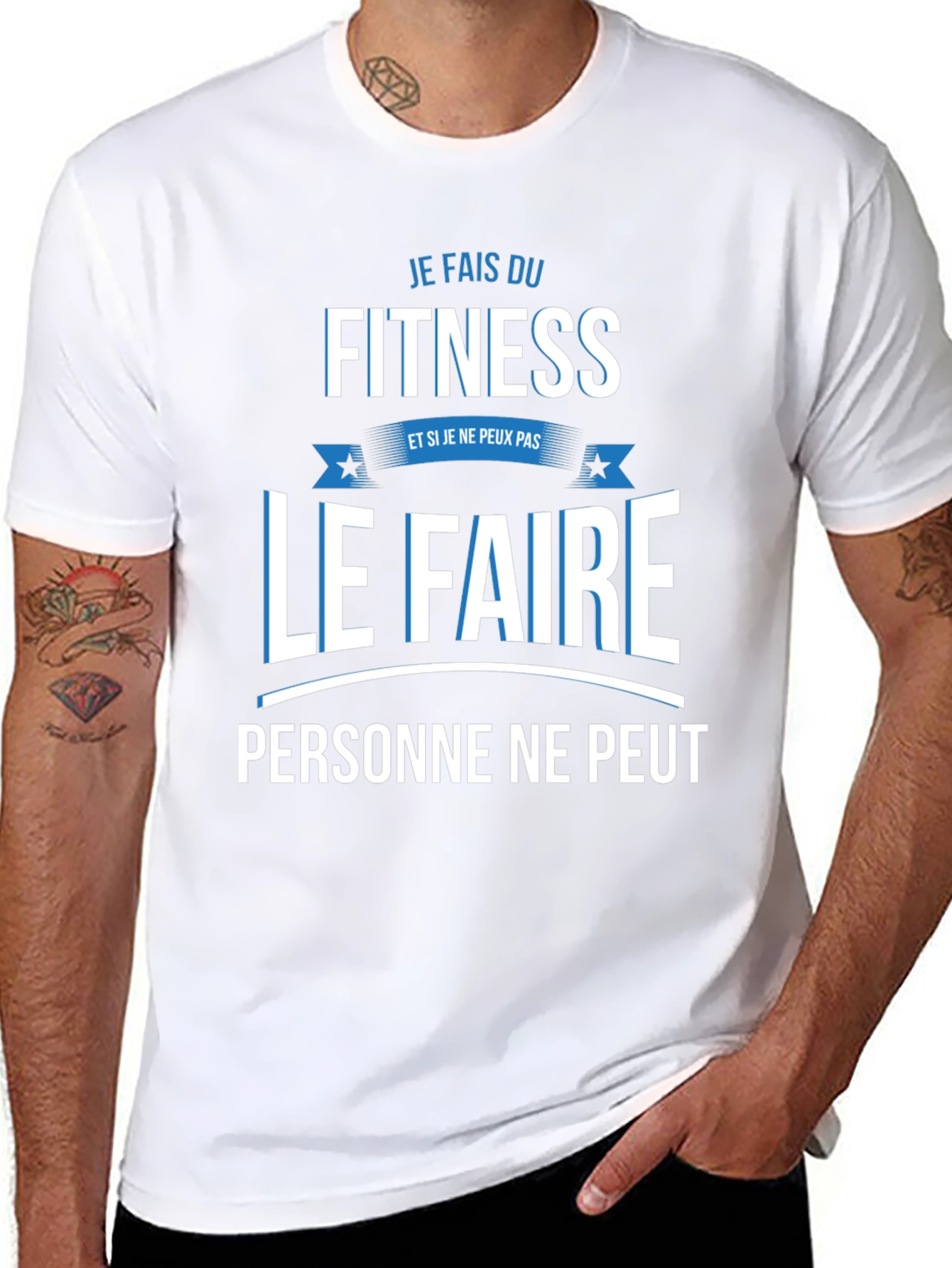 Fitness Fanatic T-Shirt - Je Fais Du Fitness