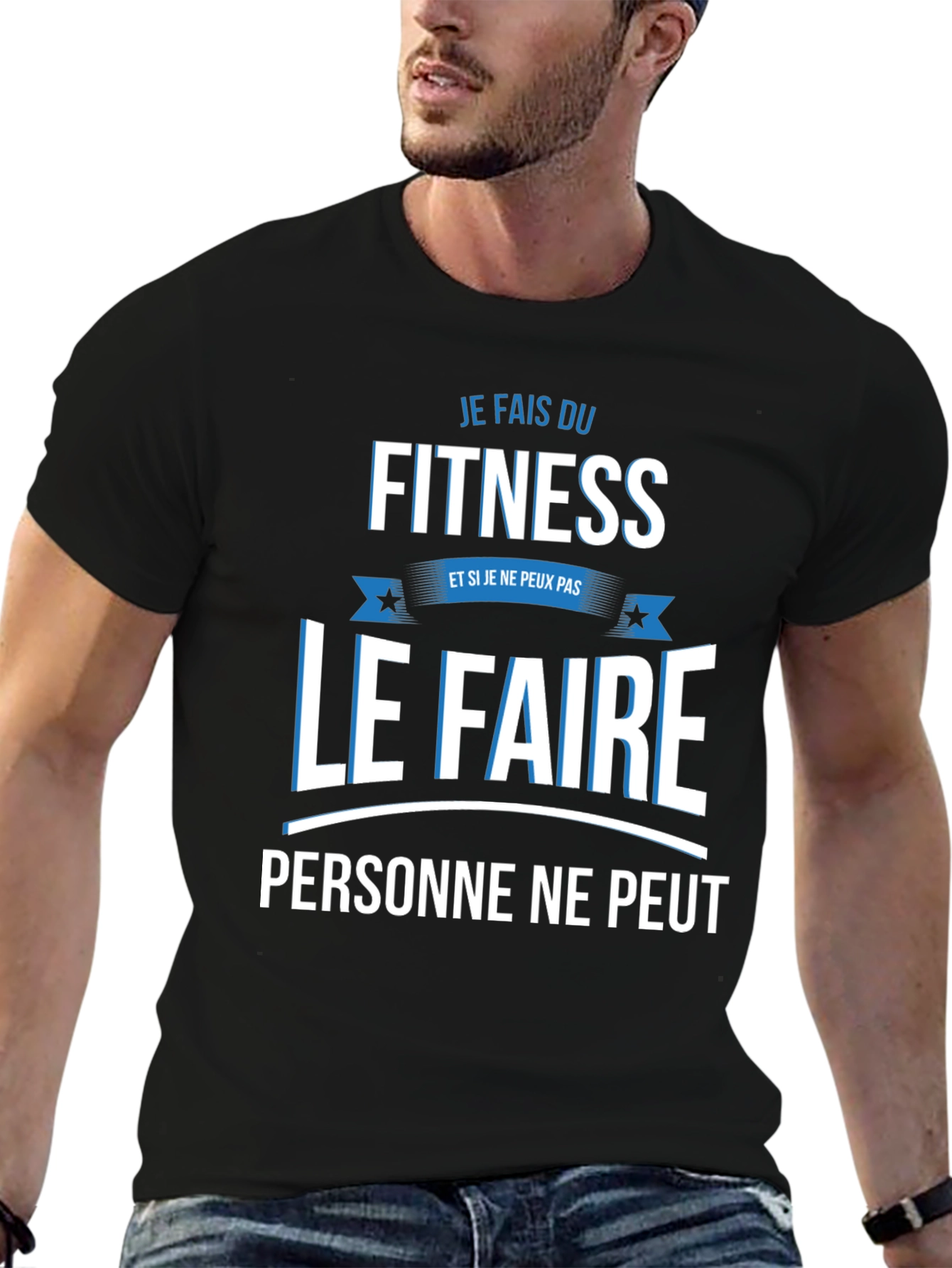 Fitness Fanatic T-Shirt - Je Fais Du Fitness