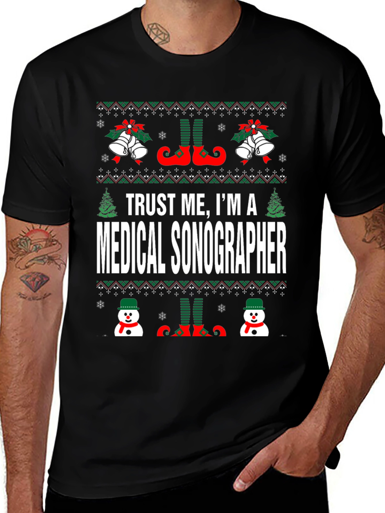Medical Sonographer Christmas T-Shirt