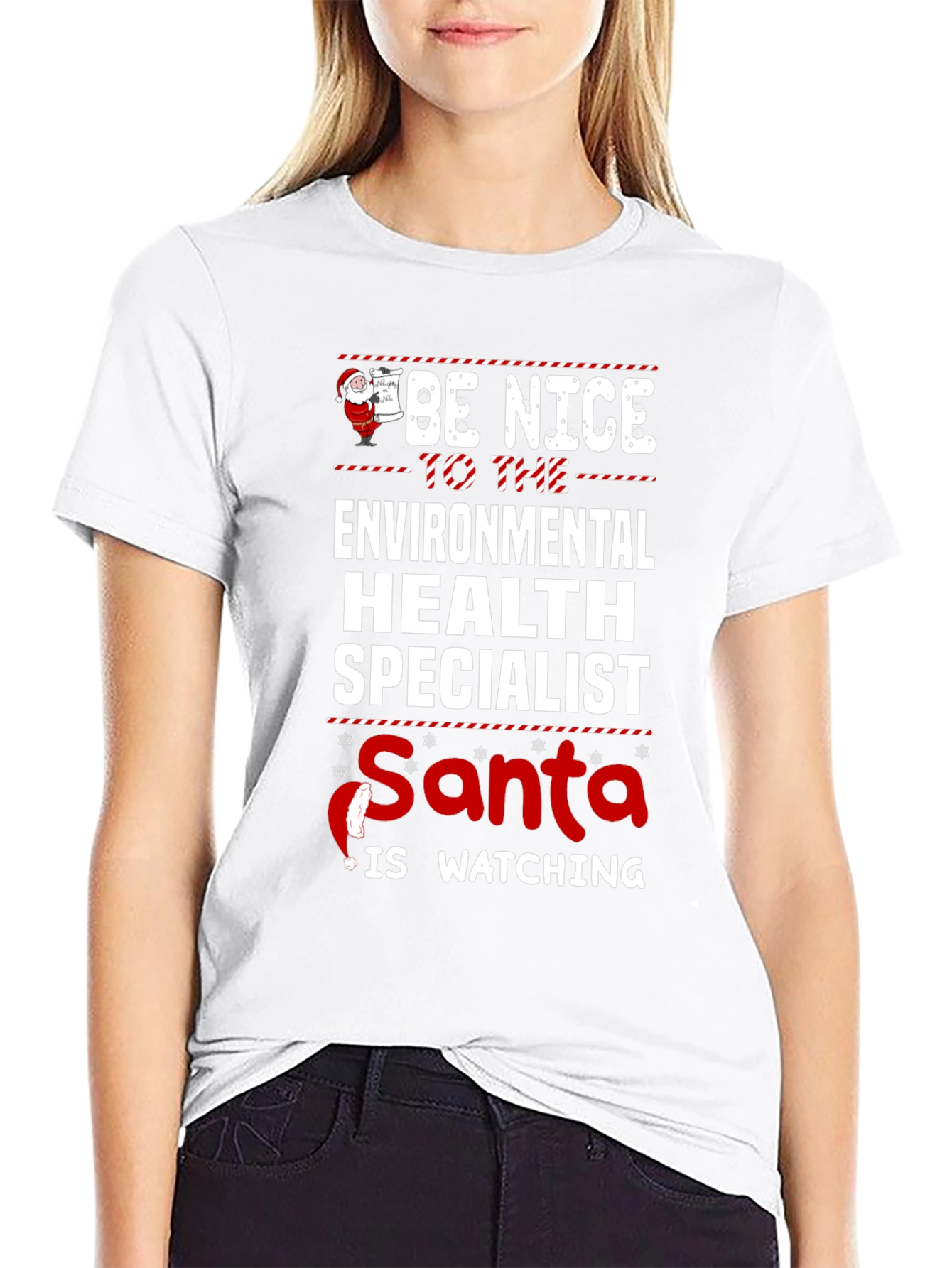 Funny Environmental Health Specialist Christmas T-Shirt