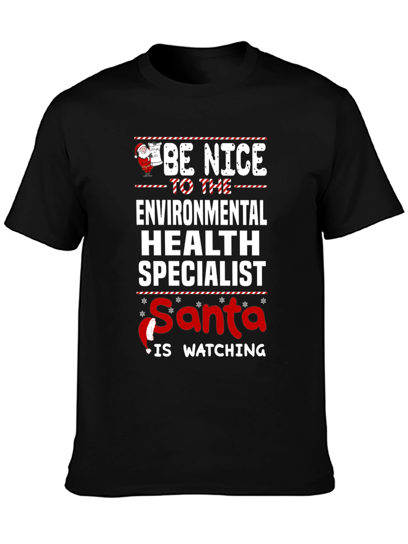 Funny Environmental Health Specialist Christmas T-Shirt