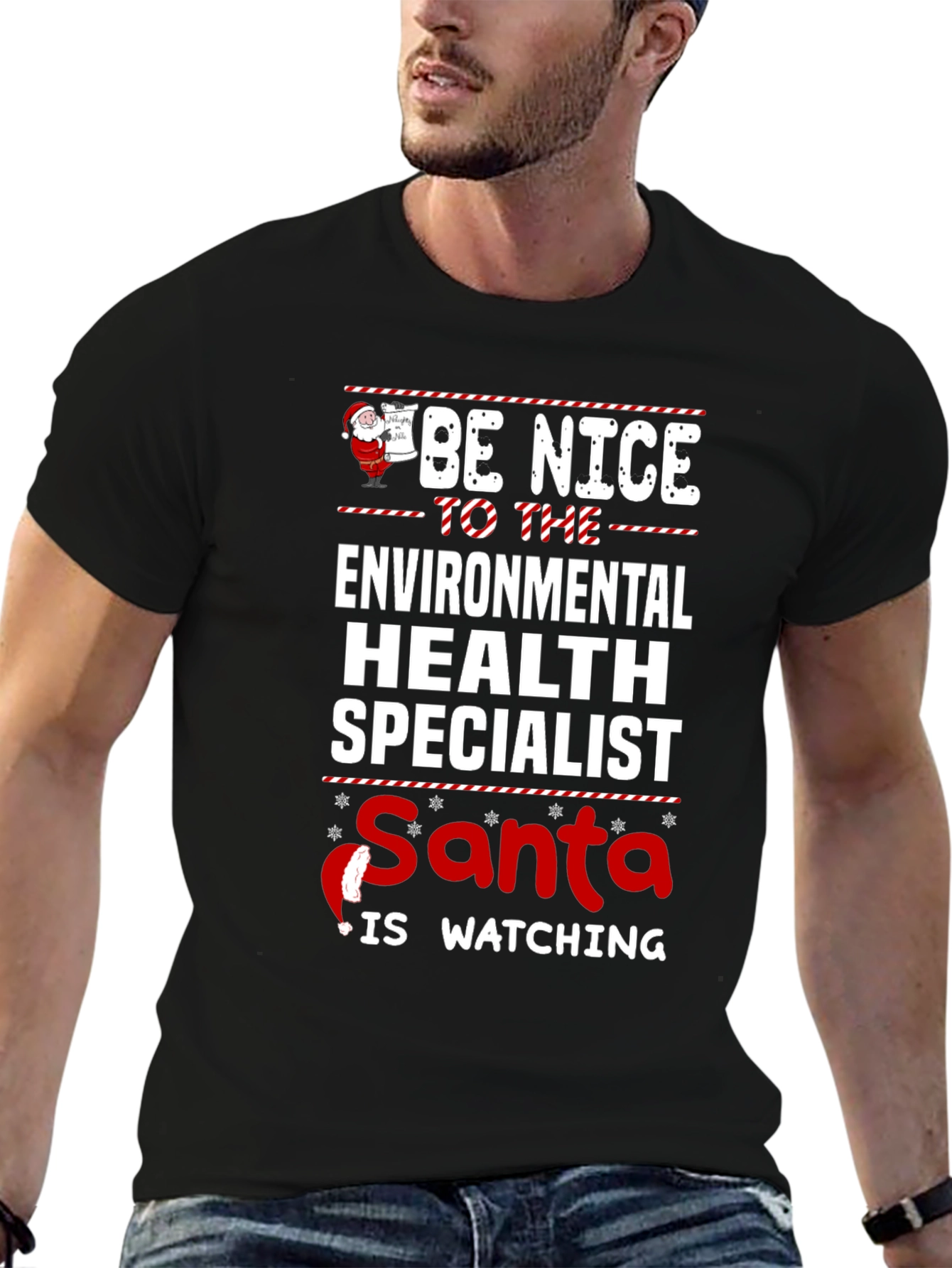 Funny Environmental Health Specialist Christmas T-Shirt