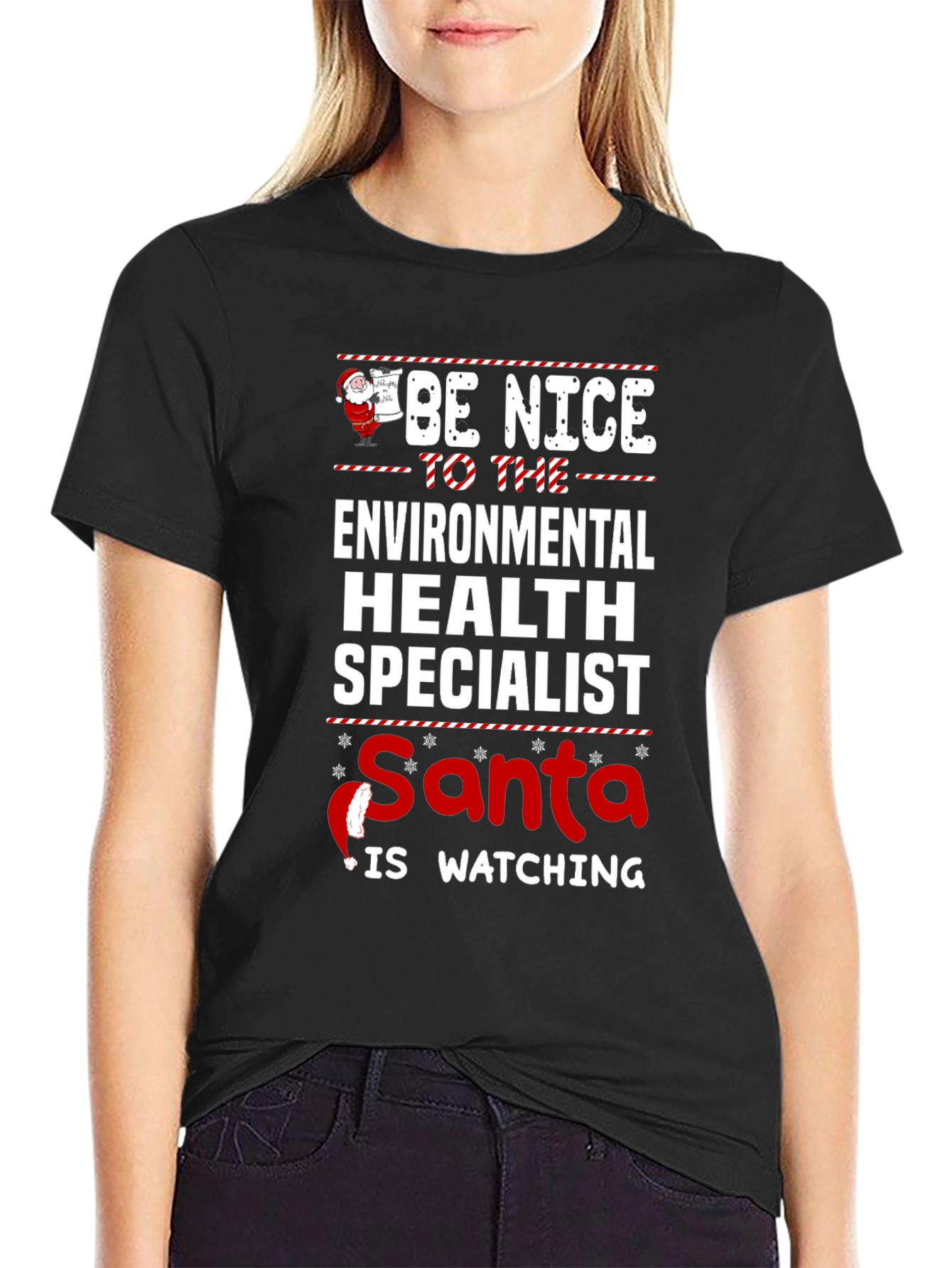 Funny Environmental Health Specialist Christmas T-Shirt