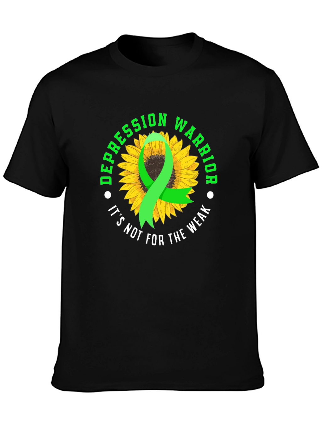 Depression Warrior Sunflower Graphic Tee