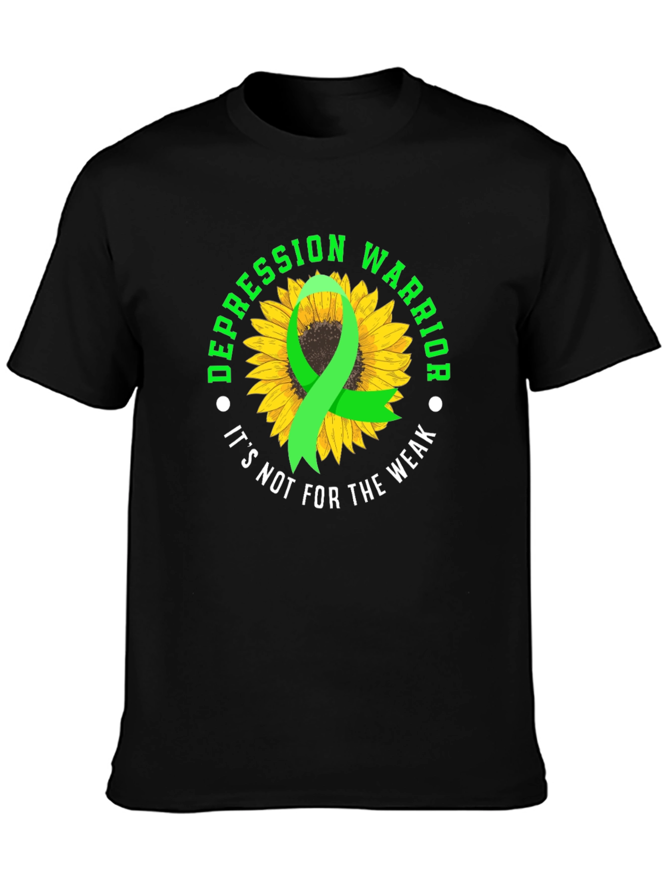 Depression Warrior Sunflower Graphic Tee