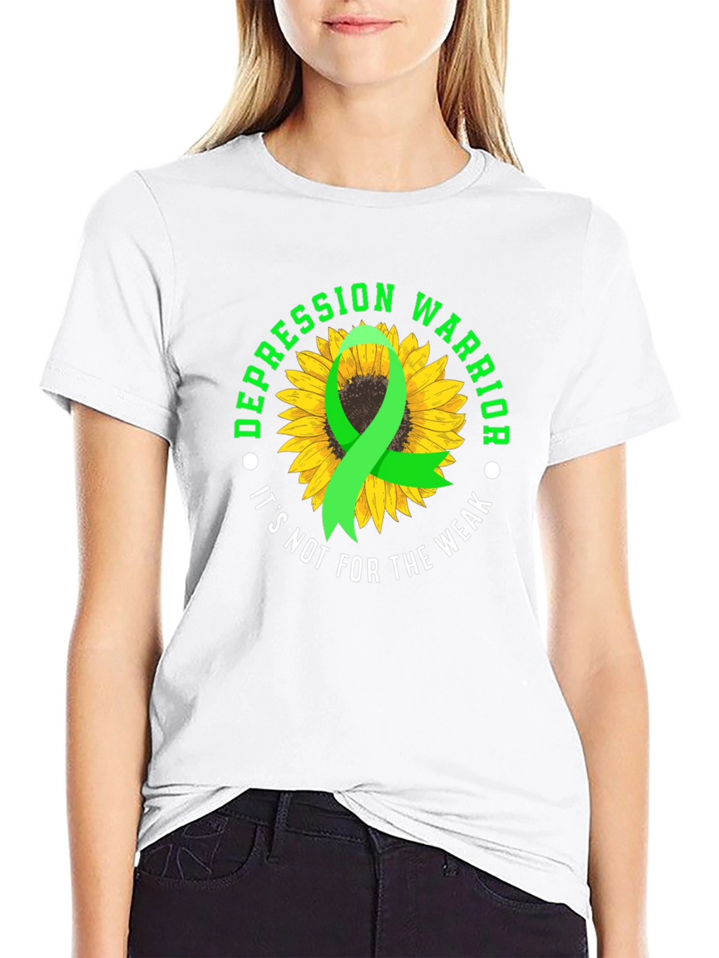 Depression Warrior Sunflower Graphic Tee