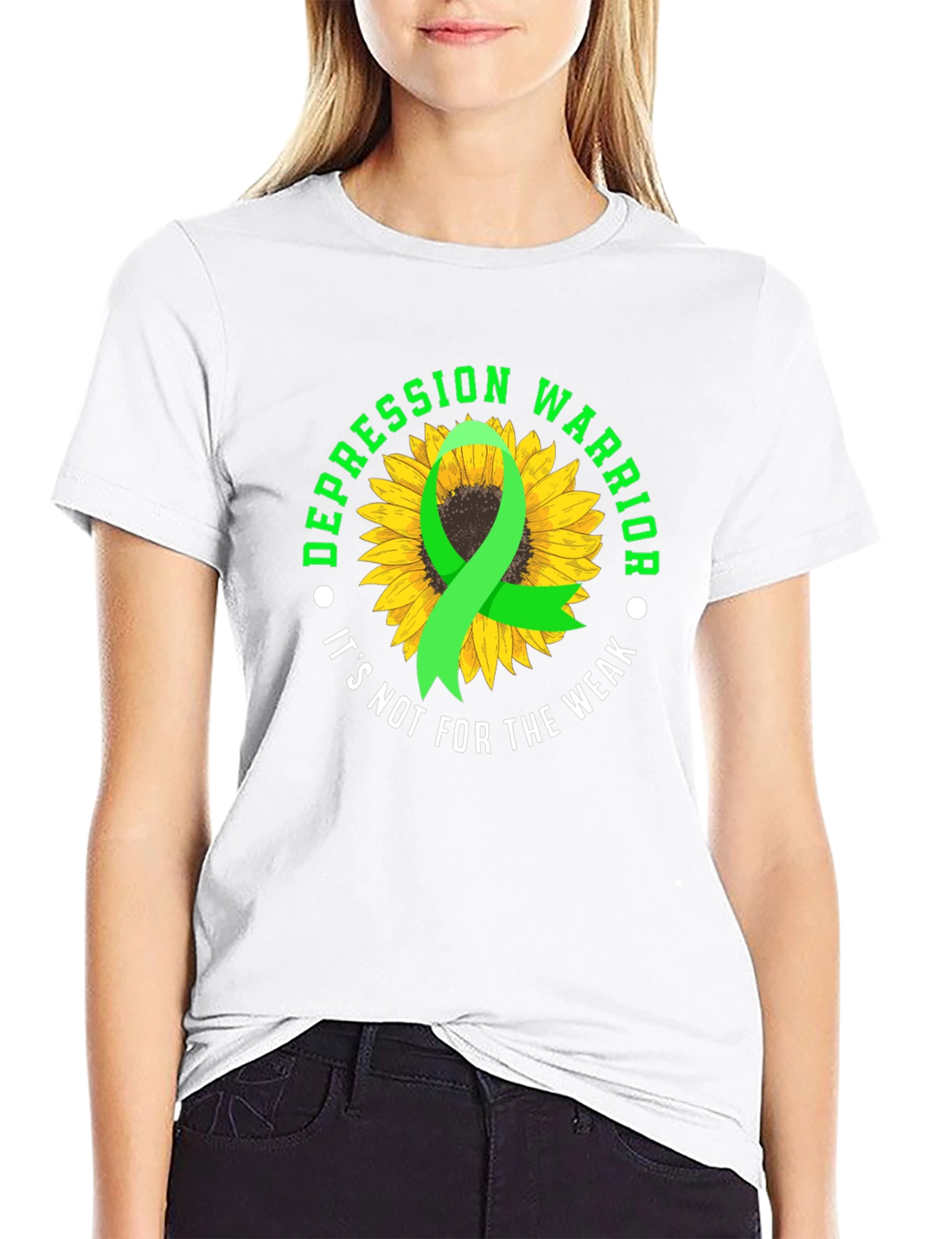 Depression Warrior Sunflower Graphic Tee