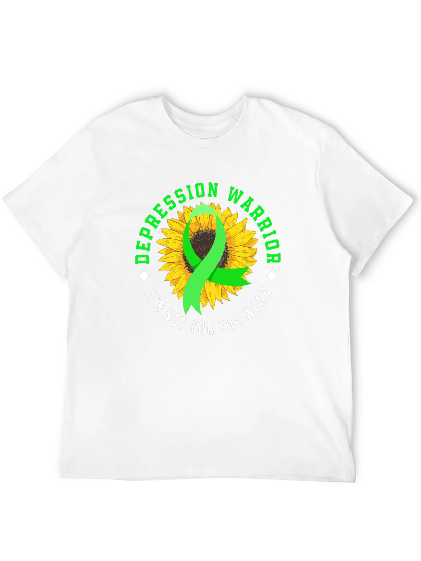 Depression Warrior Sunflower Graphic Tee
