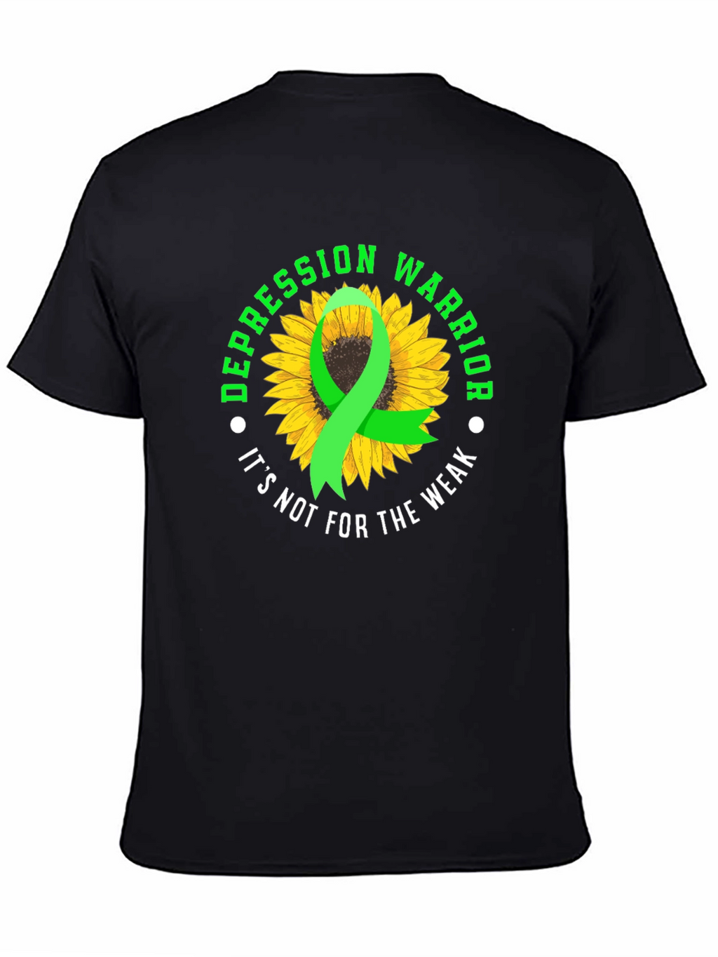 Depression Warrior Sunflower Graphic Tee