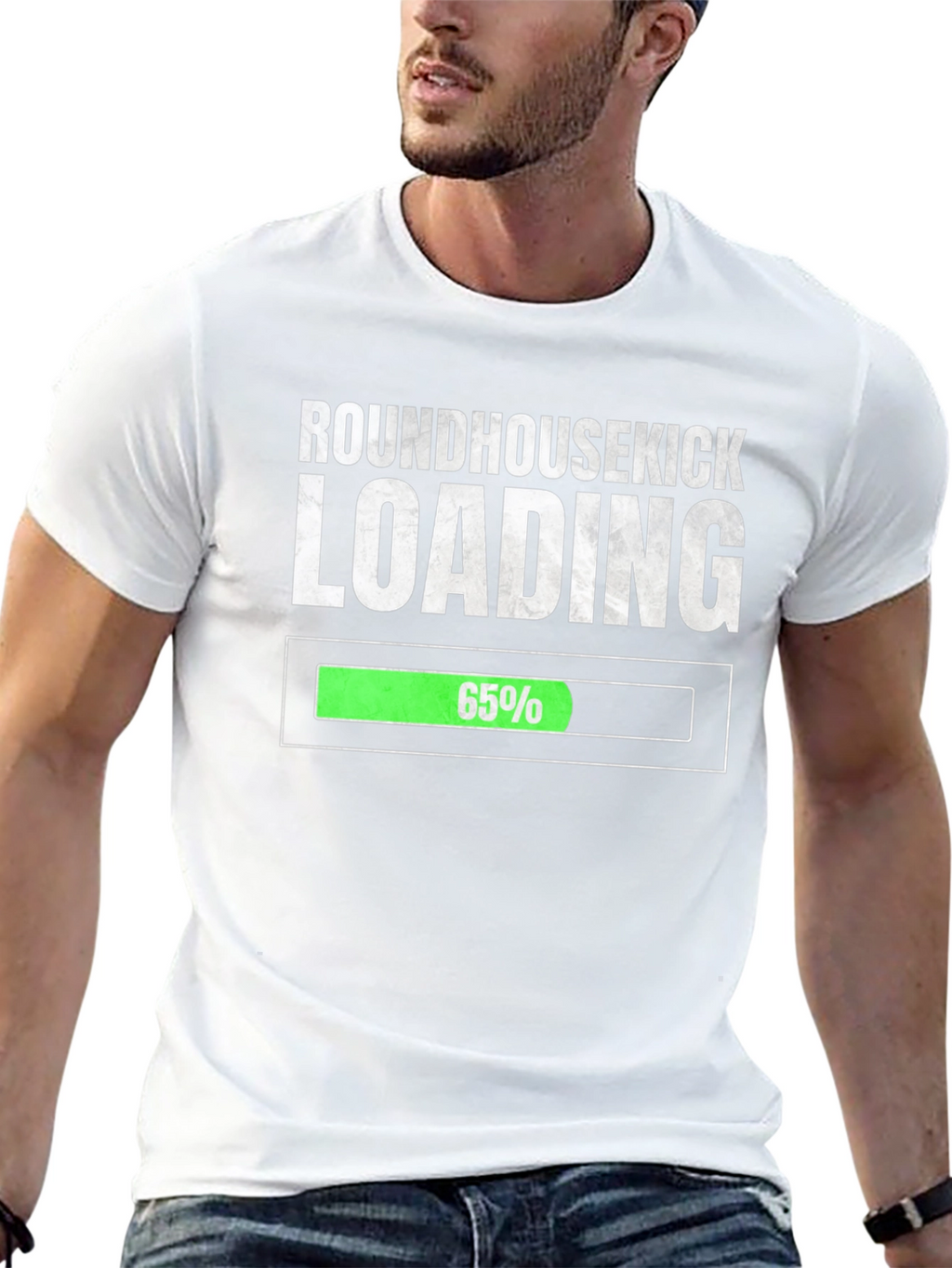 Roundhousekick Loading T-Shirt - Funny Martial Arts Tee