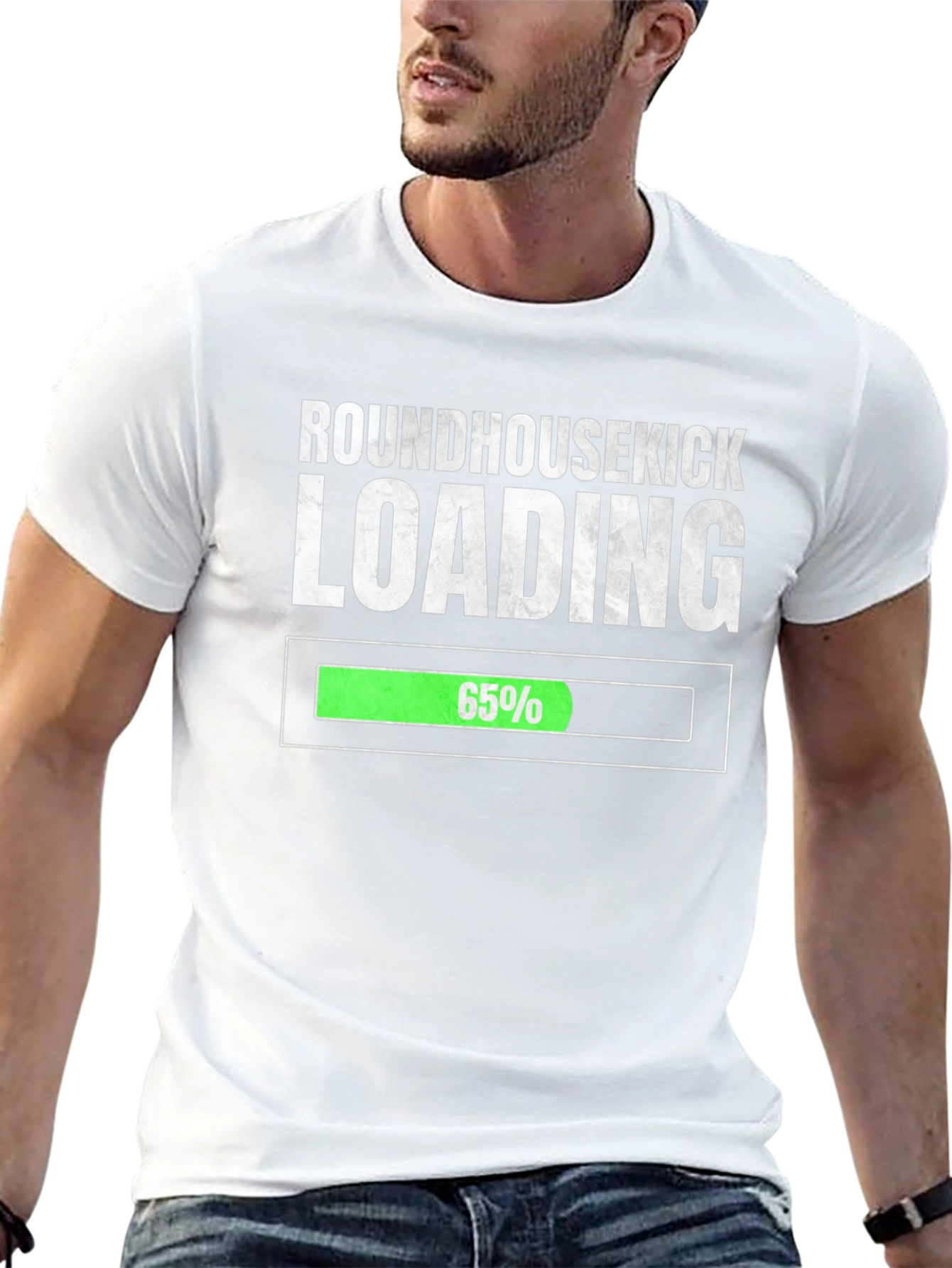 Roundhousekick Loading T-Shirt - Funny Martial Arts Tee
