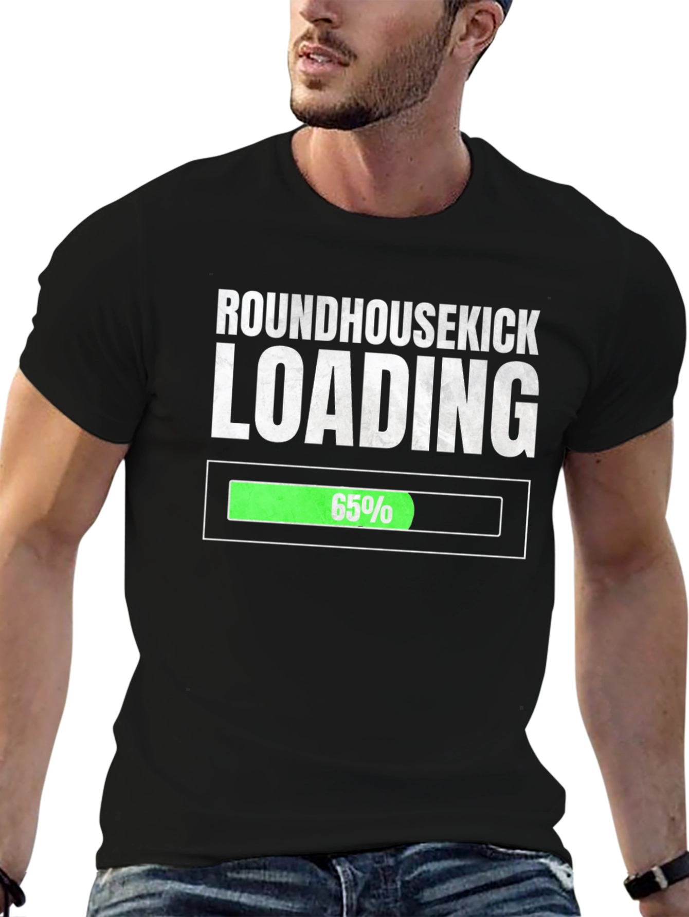 Roundhousekick Loading T-Shirt - Funny Martial Arts Tee