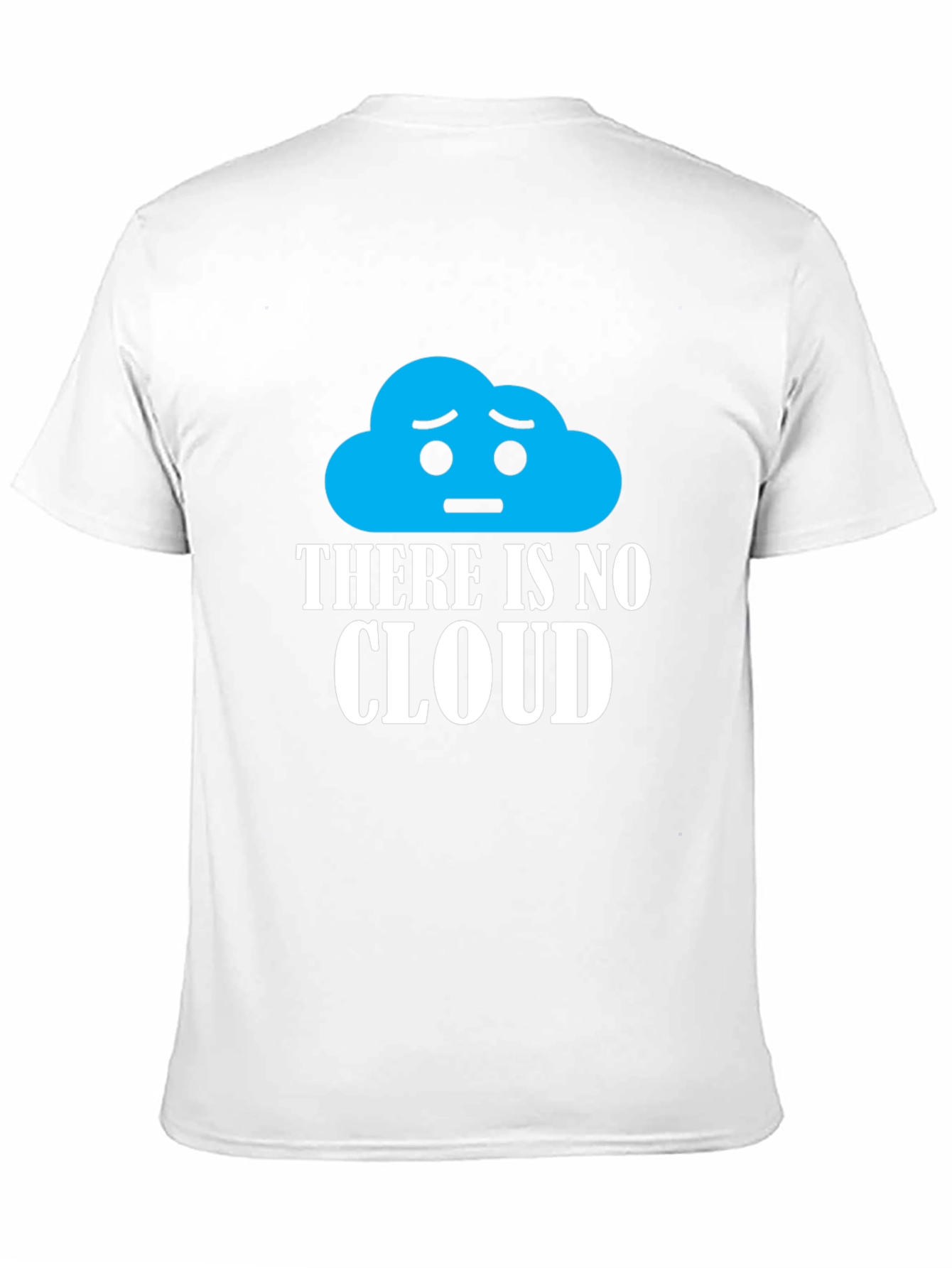 No Cloud Graphic Print Black T-Shirt