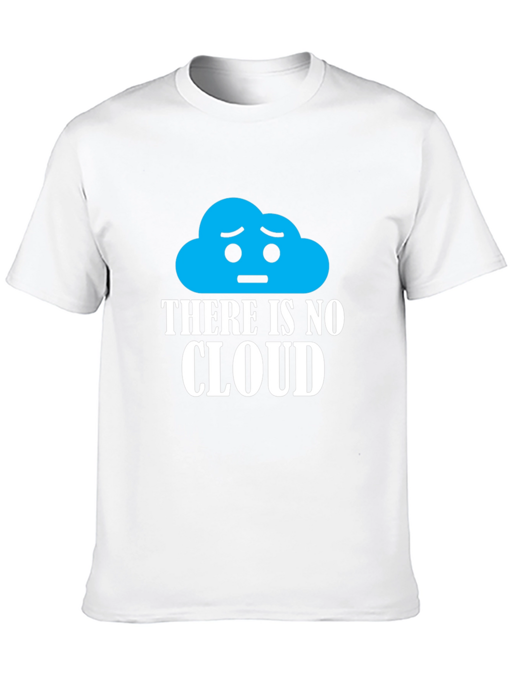 No Cloud Graphic Print Black T-Shirt