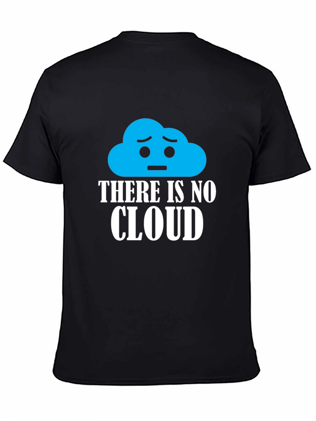 No Cloud Graphic Print Black T-Shirt