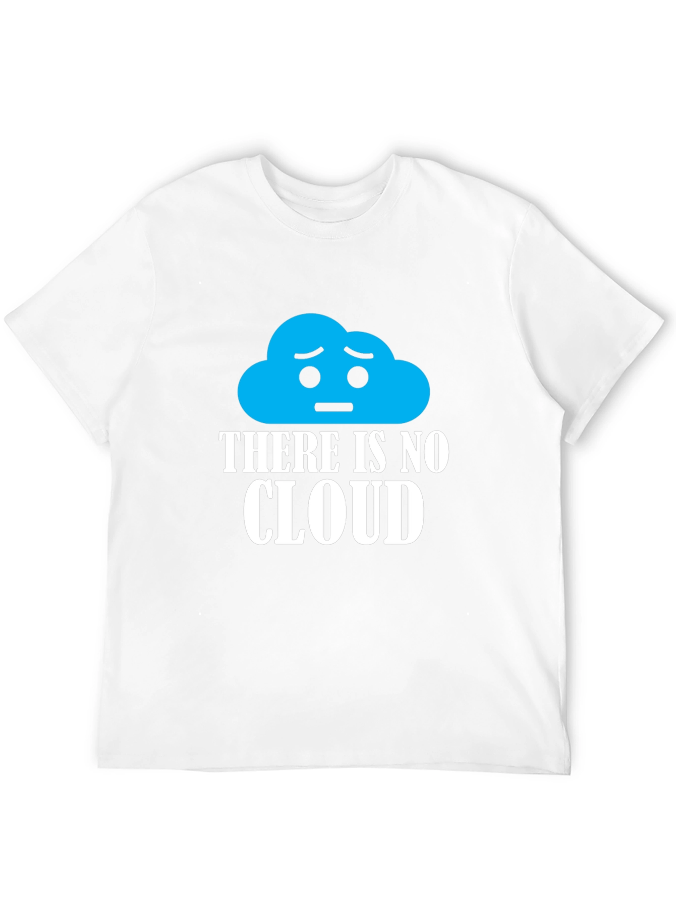 No Cloud Graphic Print Black T-Shirt