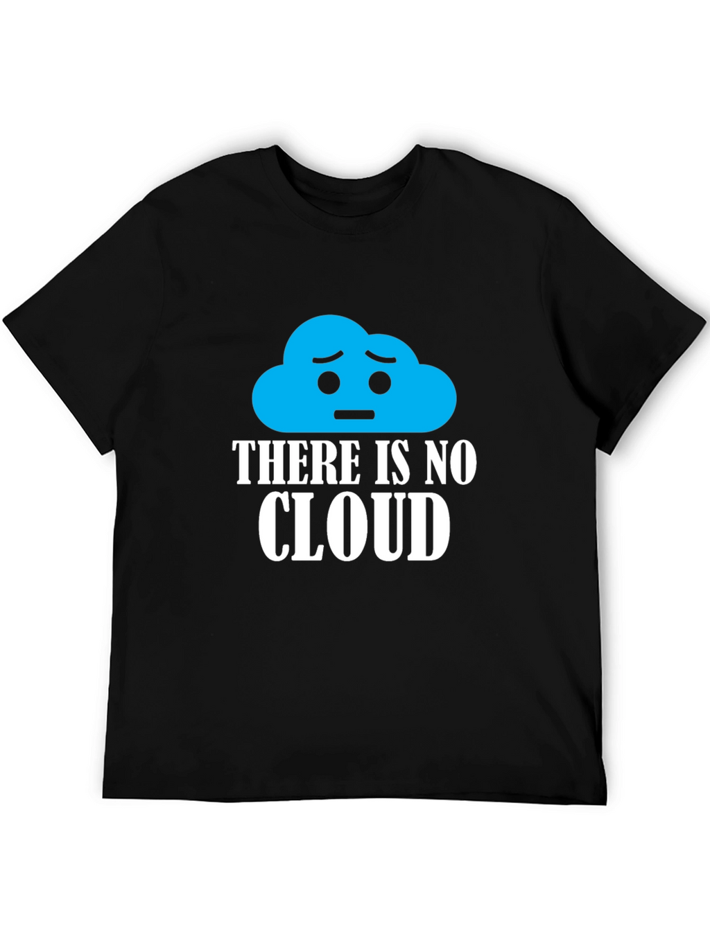 No Cloud Graphic Print Black T-Shirt