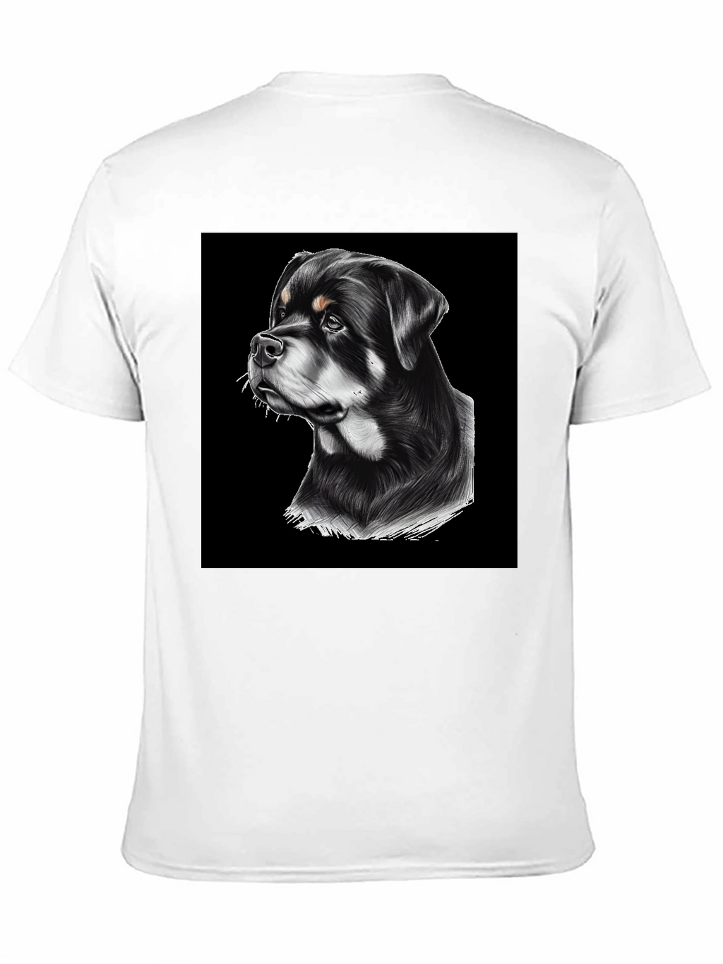 Rottweiler Graphic T-Shirt - Black Cotton Tee